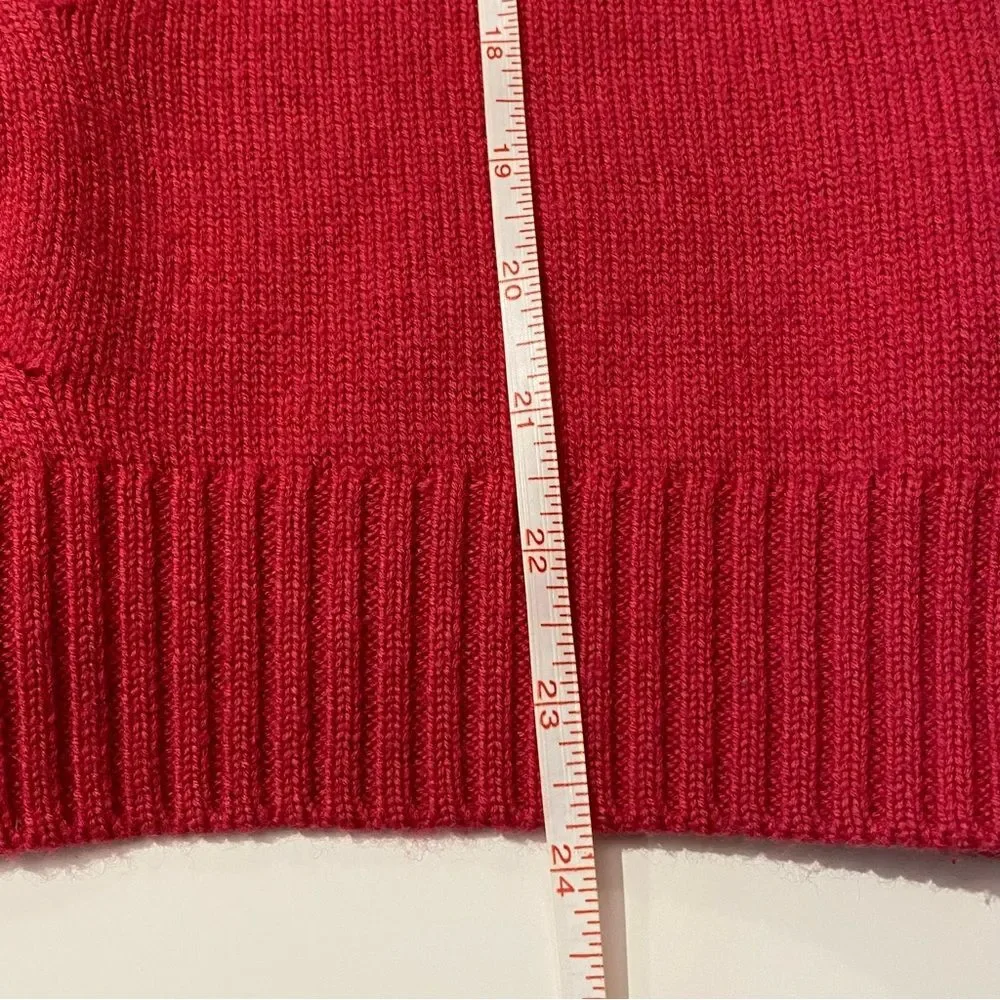 Vintage Talbots Petites Wool / Cashmere Blend Pink Knit Sweater Women's Size LP